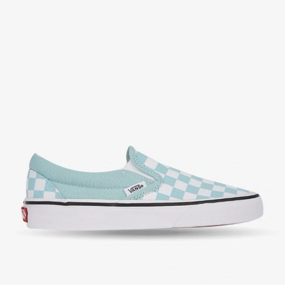 Kids Kids Classic Slip-On Checkerboard - Canal Blue / White - Kids Size 1.0 - Picture 1 of 10